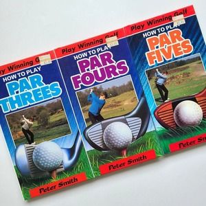 5/$13 3 Sports Books How Play Par Threes Fours Fives Golf Peter Smith Tips Guide